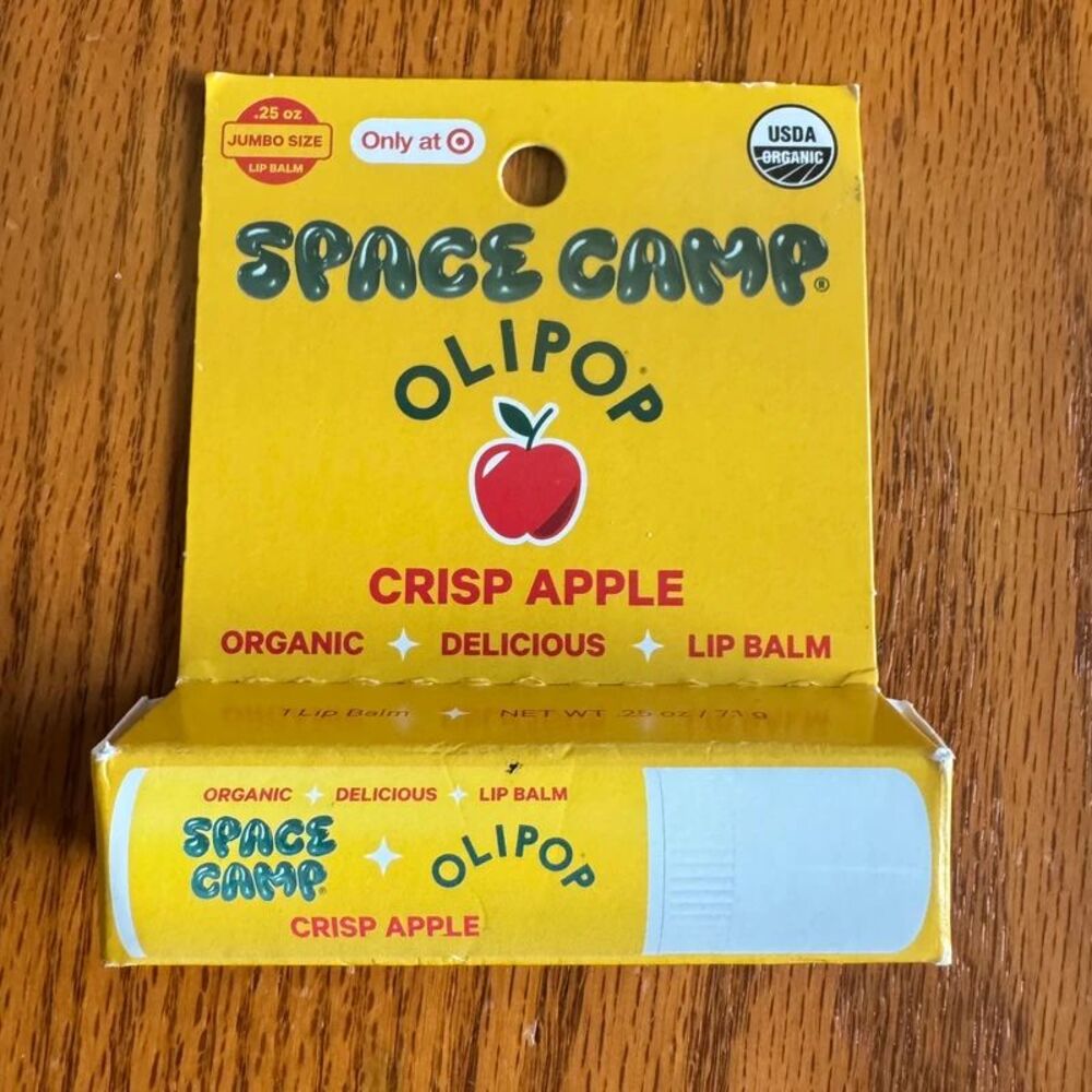 Space Camp Olipop Crisp Apple Lip Balm NEW